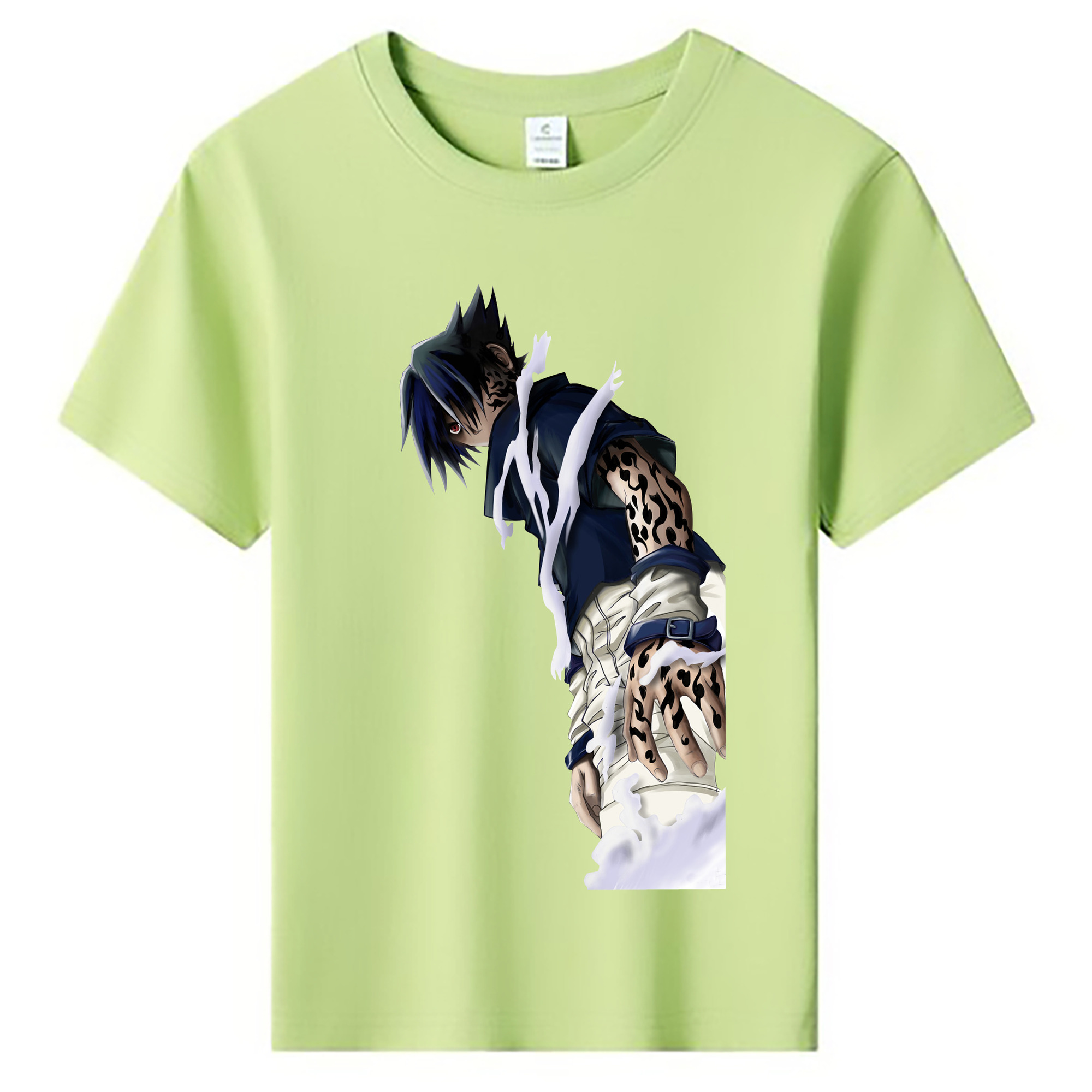 （画像用） NARUTO -ナルト- うちは サスケ Uchiha Sasuke 綿100％キッズTシャツ（フロントプリント）